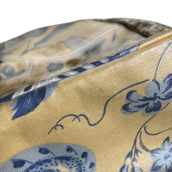 Vintage Nordic House Designs  Sling Backpack Floral Yellow Blue Coated Canvas main image 8